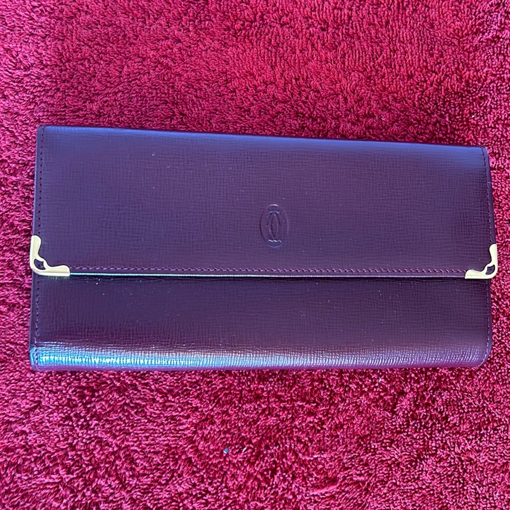 Authentic Cartier wallet clutch